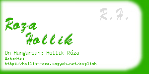 roza hollik business card